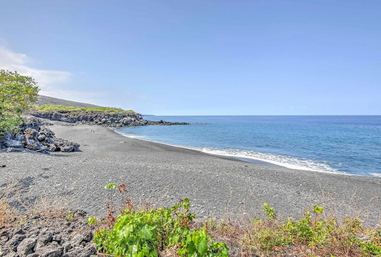 Semesterbostad Ocean-View Bungalow Walk To Pebbles Beach! Hookena